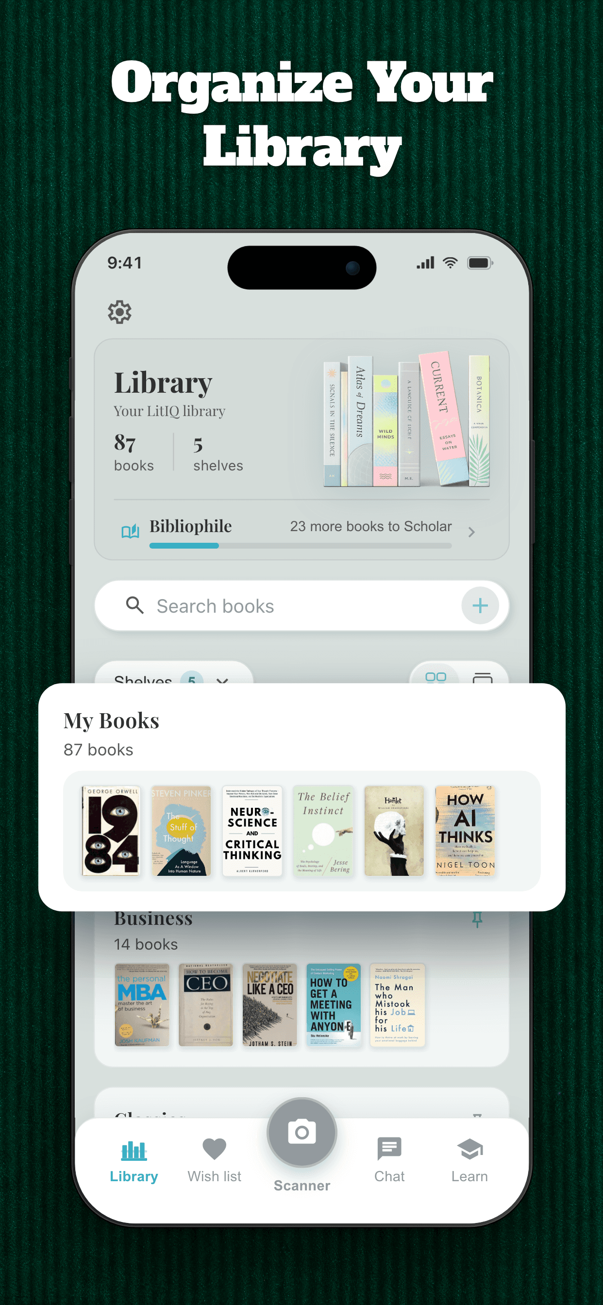 LitIQ home library