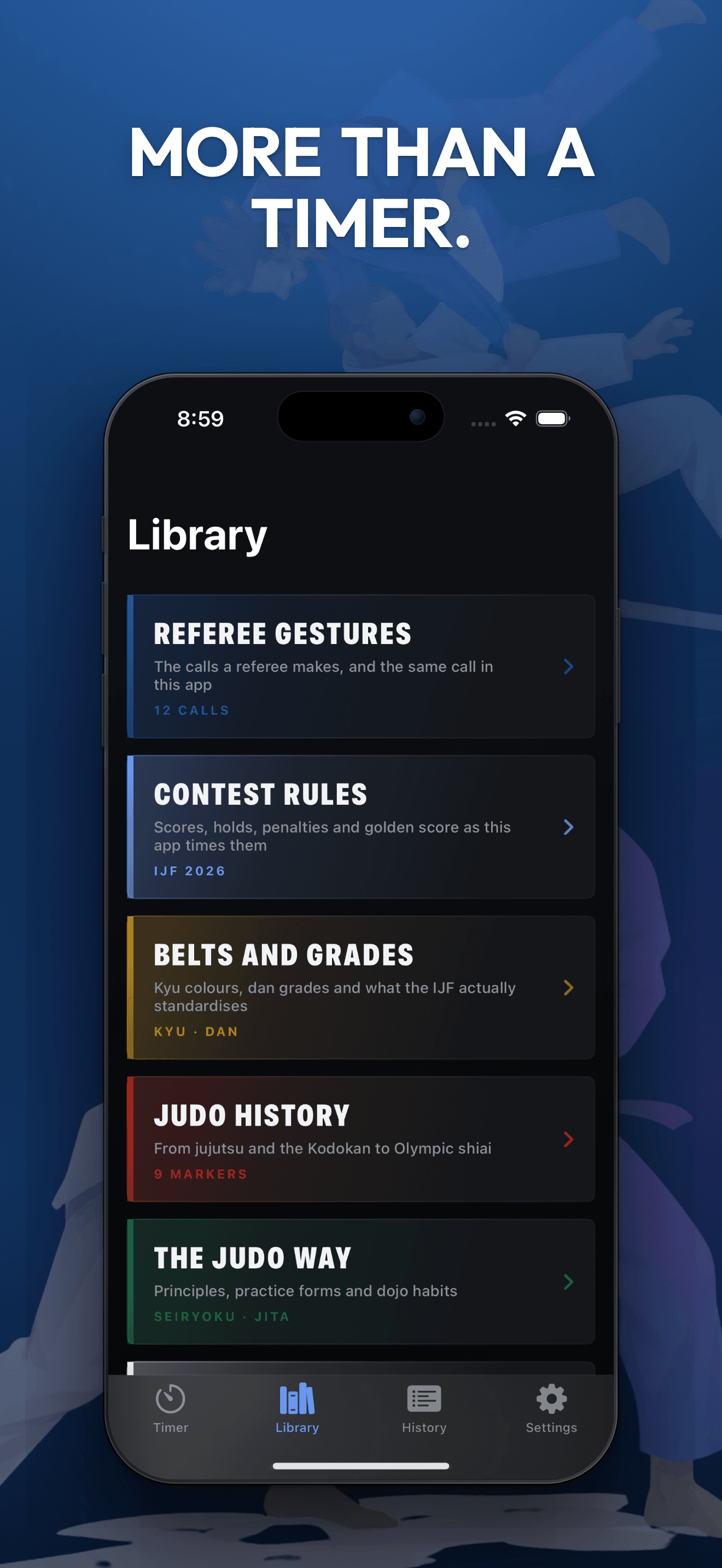 Referee gestures and rules library