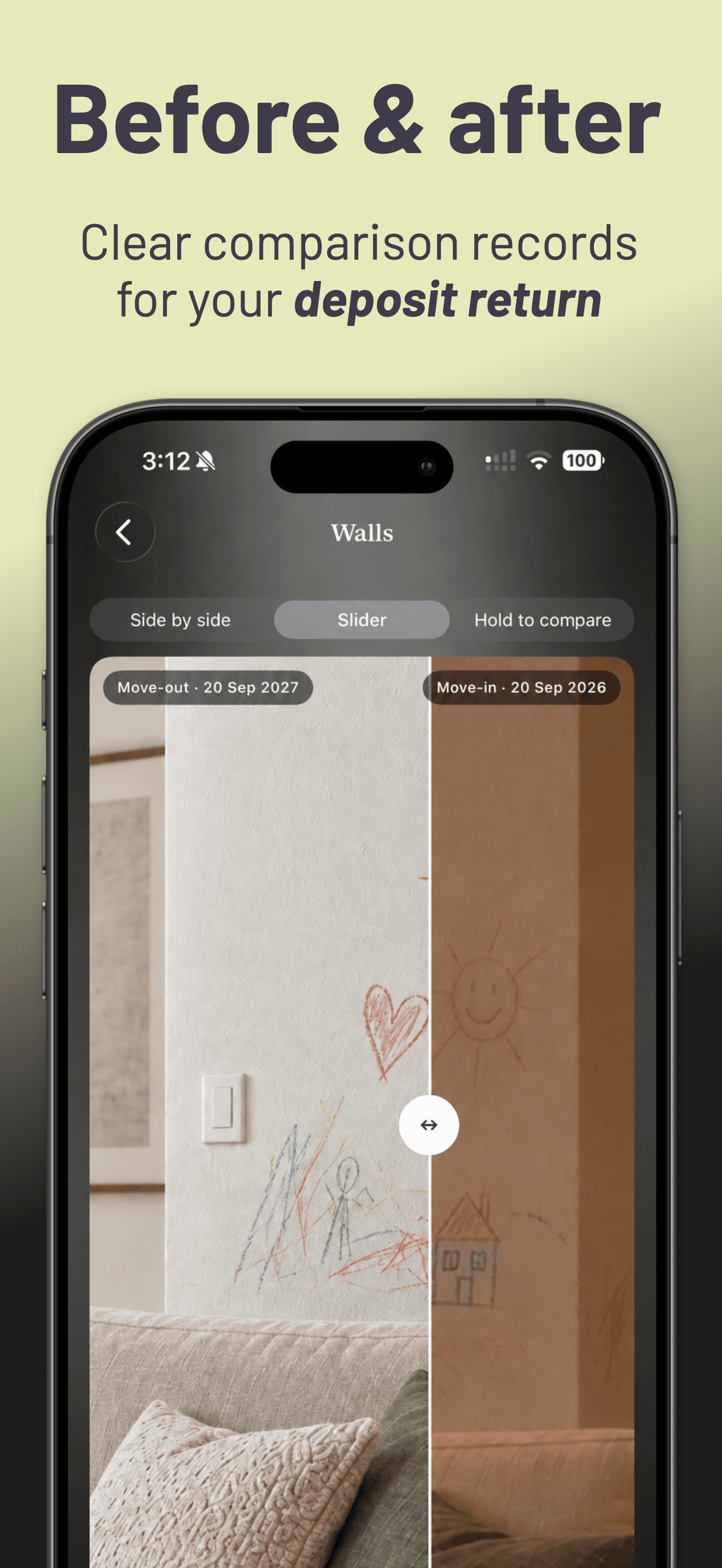 Prufio — Before & After comparison